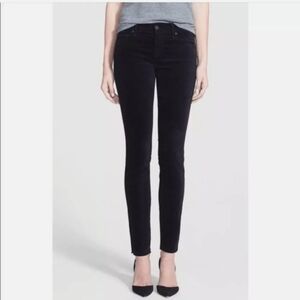MOTHER Velvet Black Skinny Jeans